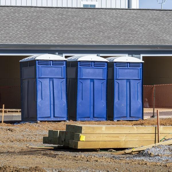 Heavy-duty construction site porta potty in Danville, Illinois